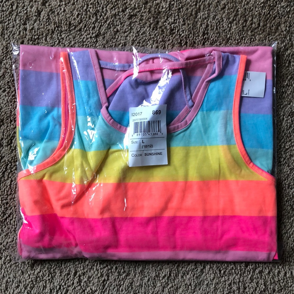 The Children's Place Dress Girls Size Large 10/12 Rainbow - Picture 1 of 8